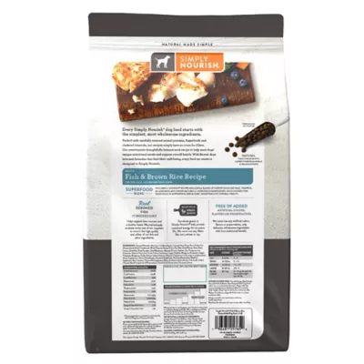Product Simply Nourish Adult Dog Food - Fish & Brown Rice