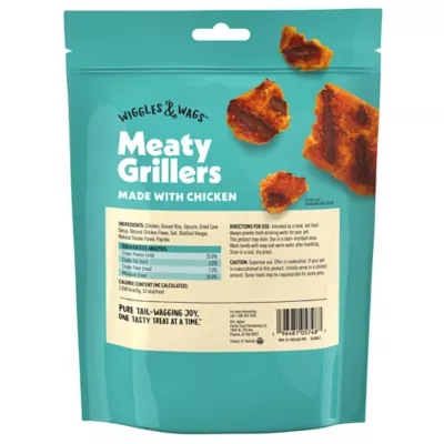 Product Wiggles & Wags Chicken Meaty Grillers Dog Treats 12 OZ
