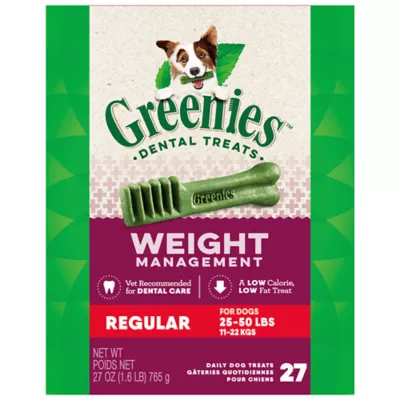 Greenies Weight Management Teenie Dental Dog Treats 27 oz 96 Chews