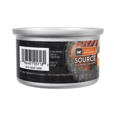 Simply Nourish Source Natural Adult Cat Food - Hight Protein, Grain Free, Pate, 3 oz - Image 8