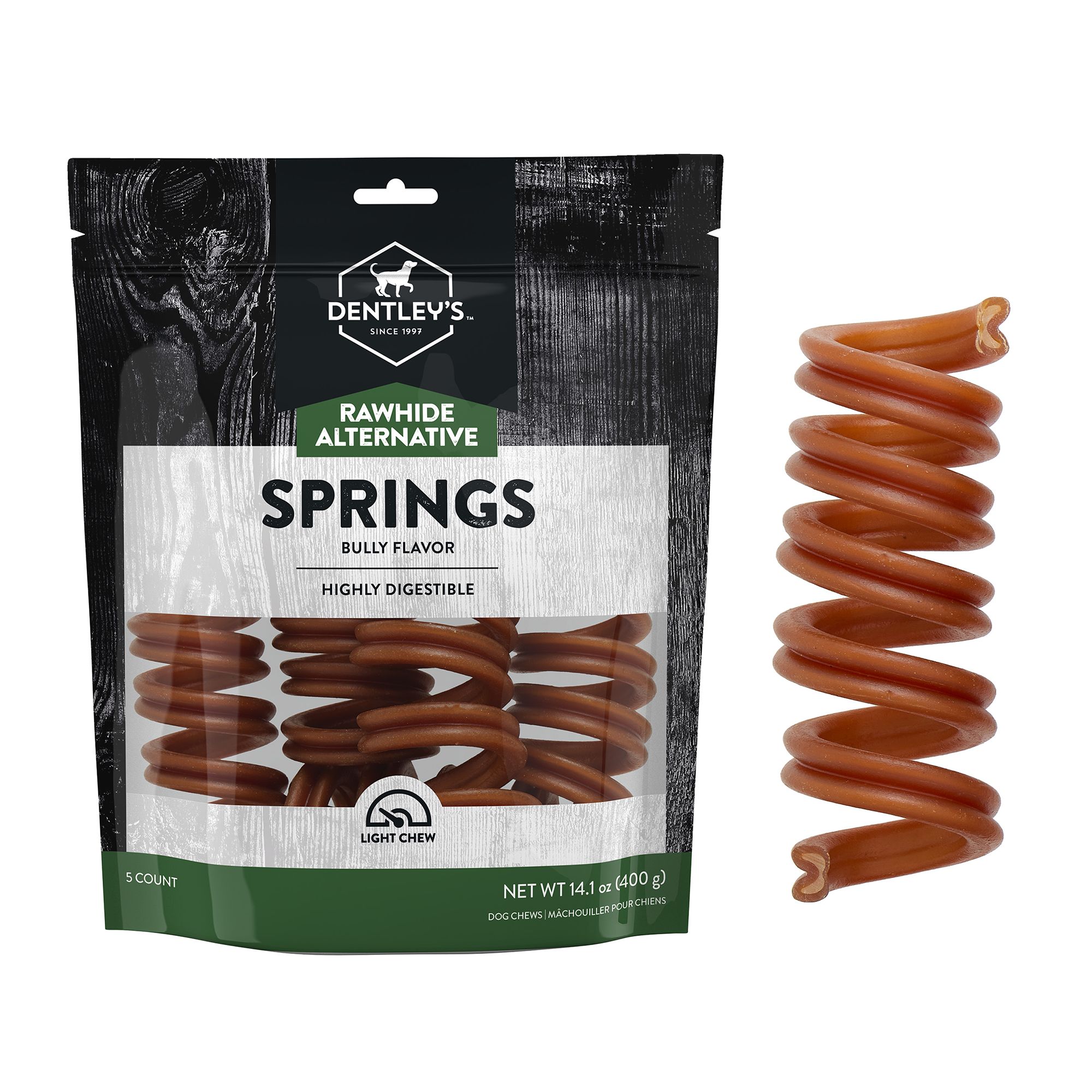 Dentley's nature's chews bully springs best sale