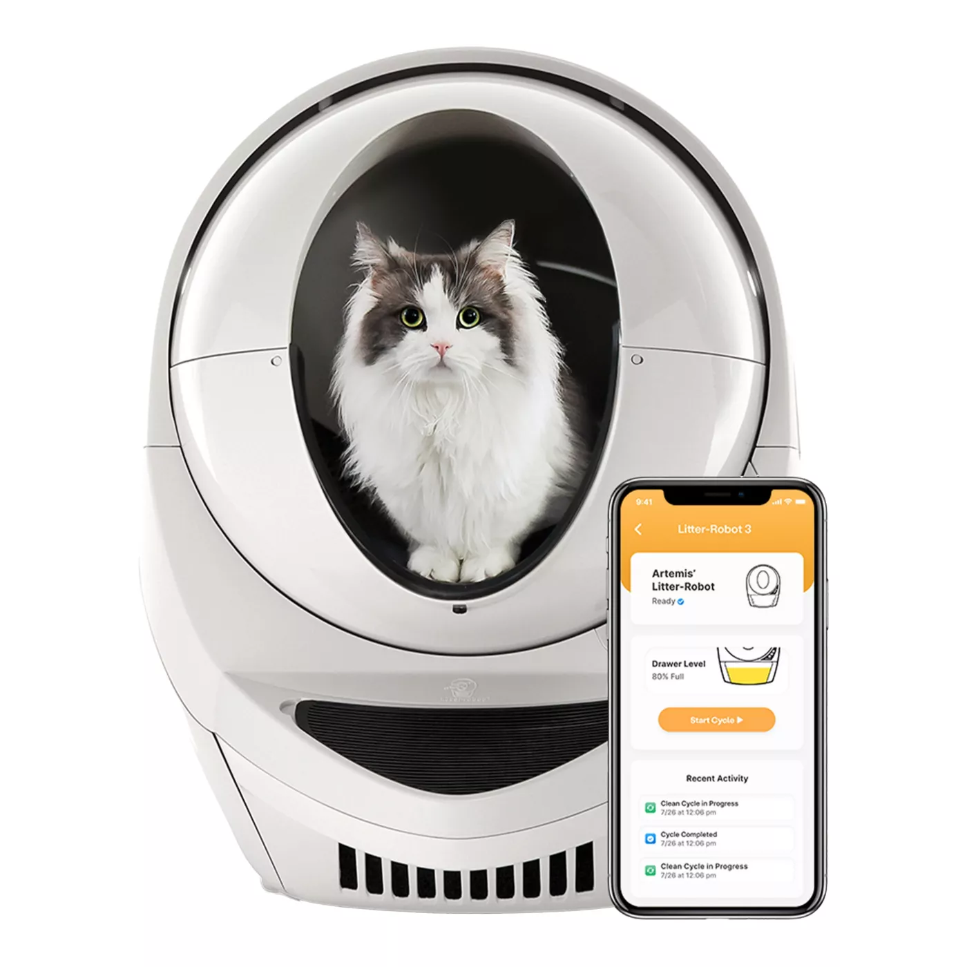 Litter-Robot® 3 Automatic Self-Cleaning Cat Litter Box by Whisker