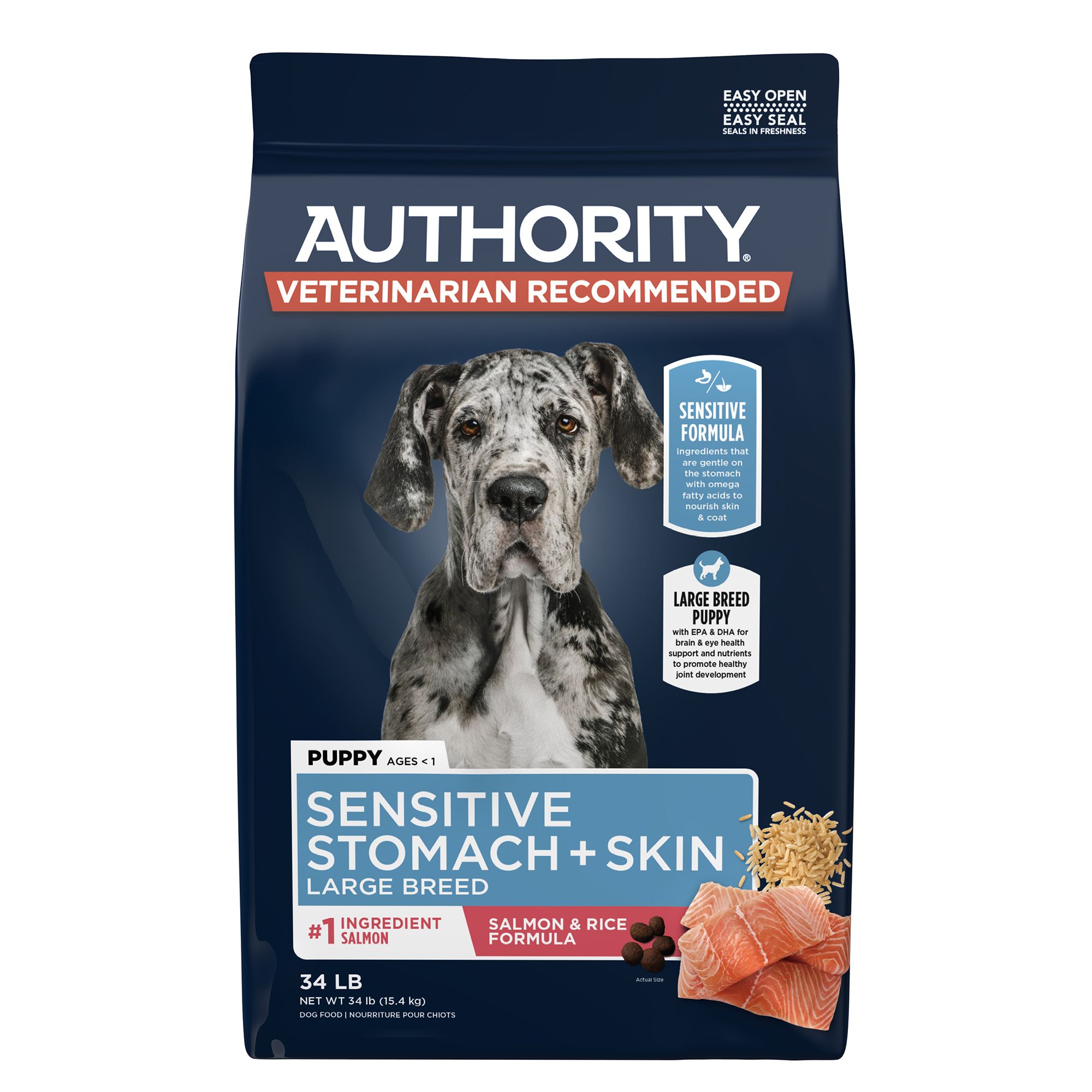 Authority puppy food ingredients hotsell