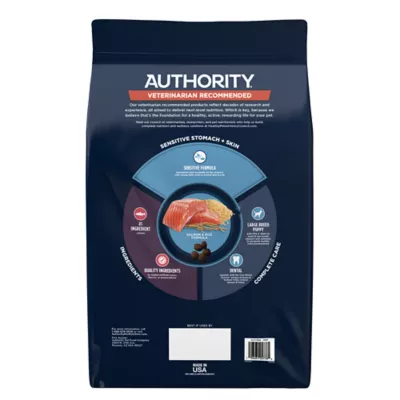 Product Authority Sensitive Stomach & Skin Large Breed Puppy Dry Dog Food - Salmon & Rice, 34 lb