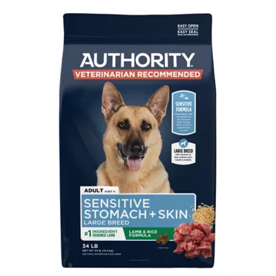 Product Authority Sensitive Stomach & Skin Large Breed Adult Dog Dry Food - Lamb & Rice, 34 lb