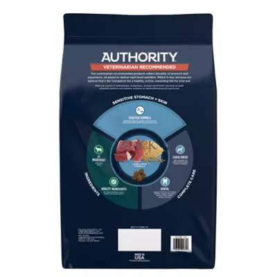 Product Authority Sensitive Stomach & Skin Large Breed Adult Dog Dry Food - Lamb & Rice, 34 lb