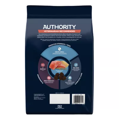 Product Authority Sensitive Stomach & Skin Small Breed Adult Dog Dry Food Salmon & Rice - 6 LB