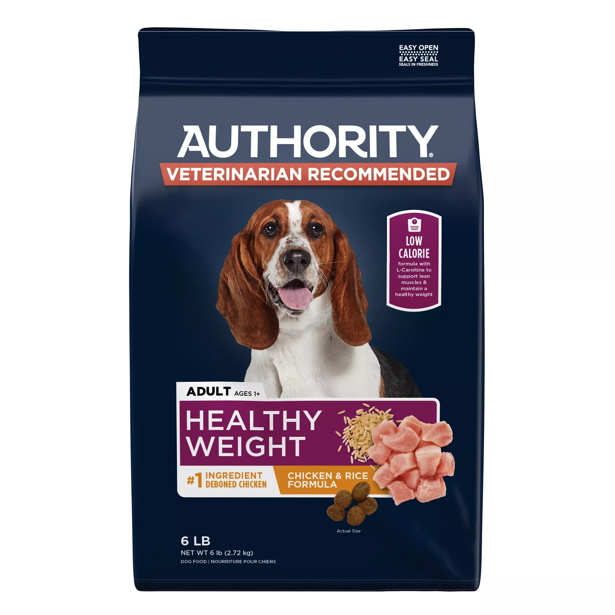 Authority Healthy Weight Adult Dog Dry Food - Chicken & Rice