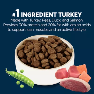 Product Authority High Performance All Life Stages Dry Dog Food - Turkey, Pea, Salmon, & Duck, 30 lb