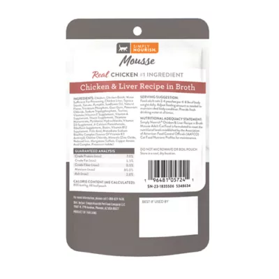 Product Simply Nourish® Mousse Cat Meal Topper - Natural, 3 Oz