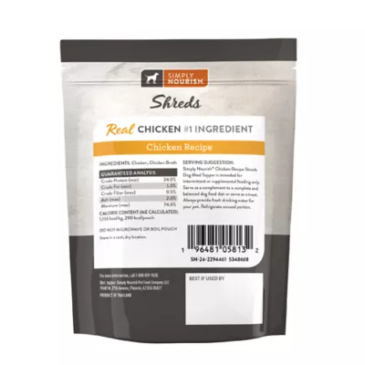 Product Simply Nourish Adult Dog Meal Topper - Shreds, 9 OZ