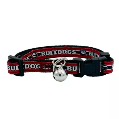 Product Pets First NCAA Georgia Satin Cat Collar