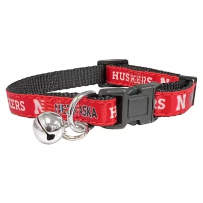 Product Pets First NCAA Nebraska Satin Cat Collar