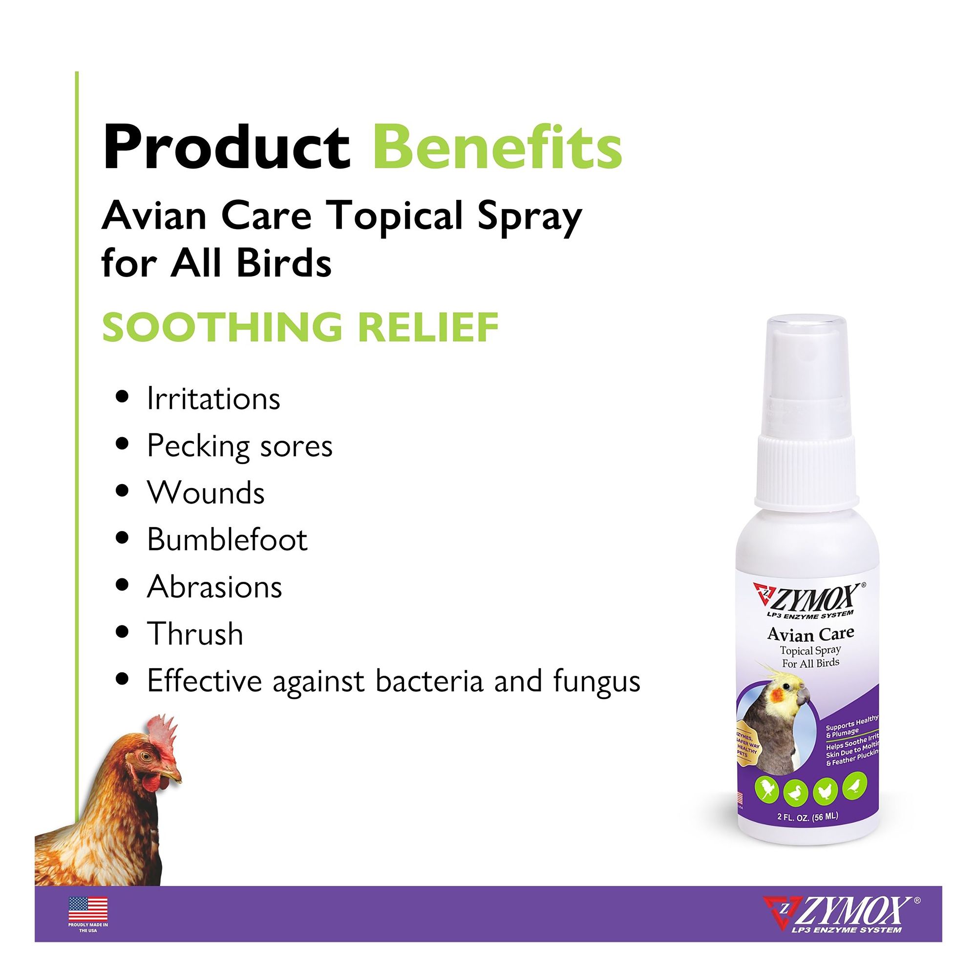 Zymox® Avian Care Topical Solution - Pet Bird Topical Care Solution - thumbnail 3