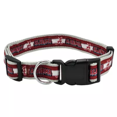 Product Pets First NCAA Alabama Satin Dog Collar