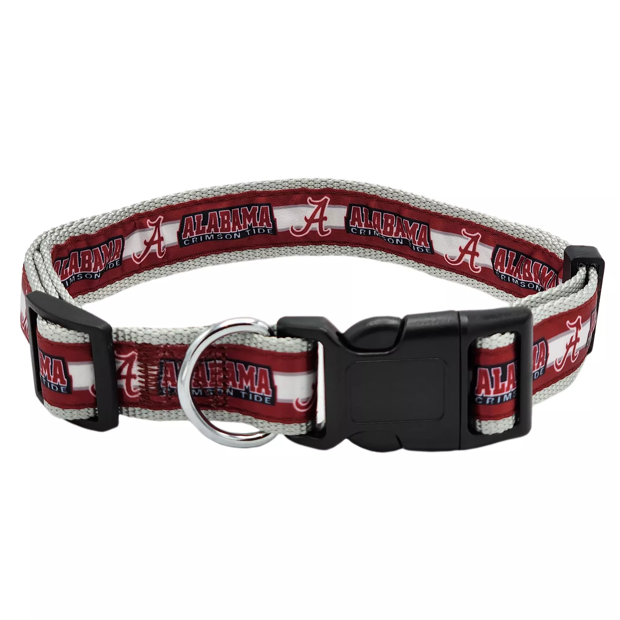 Pets First NCAA Alabama Satin Dog Collar