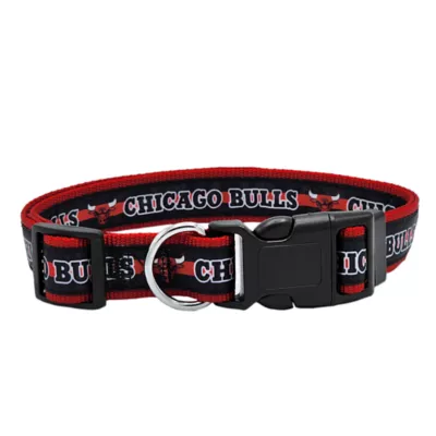 Pets First NBA Chicago Bulls Satin Dog Collar - Image 1