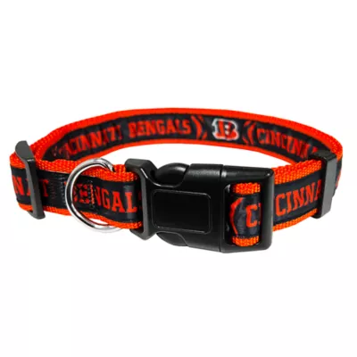 Pets First NFL Cincinnati Bengals Satin Dog Collar - Image 1