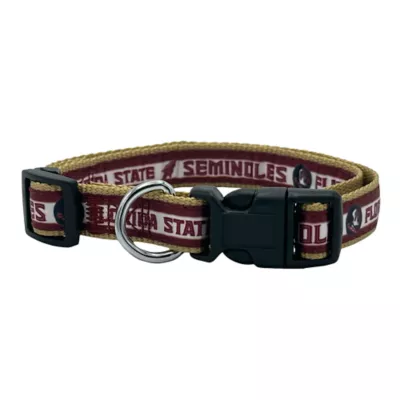 Product Pets First NCAA Florida State Satin Dog Collar