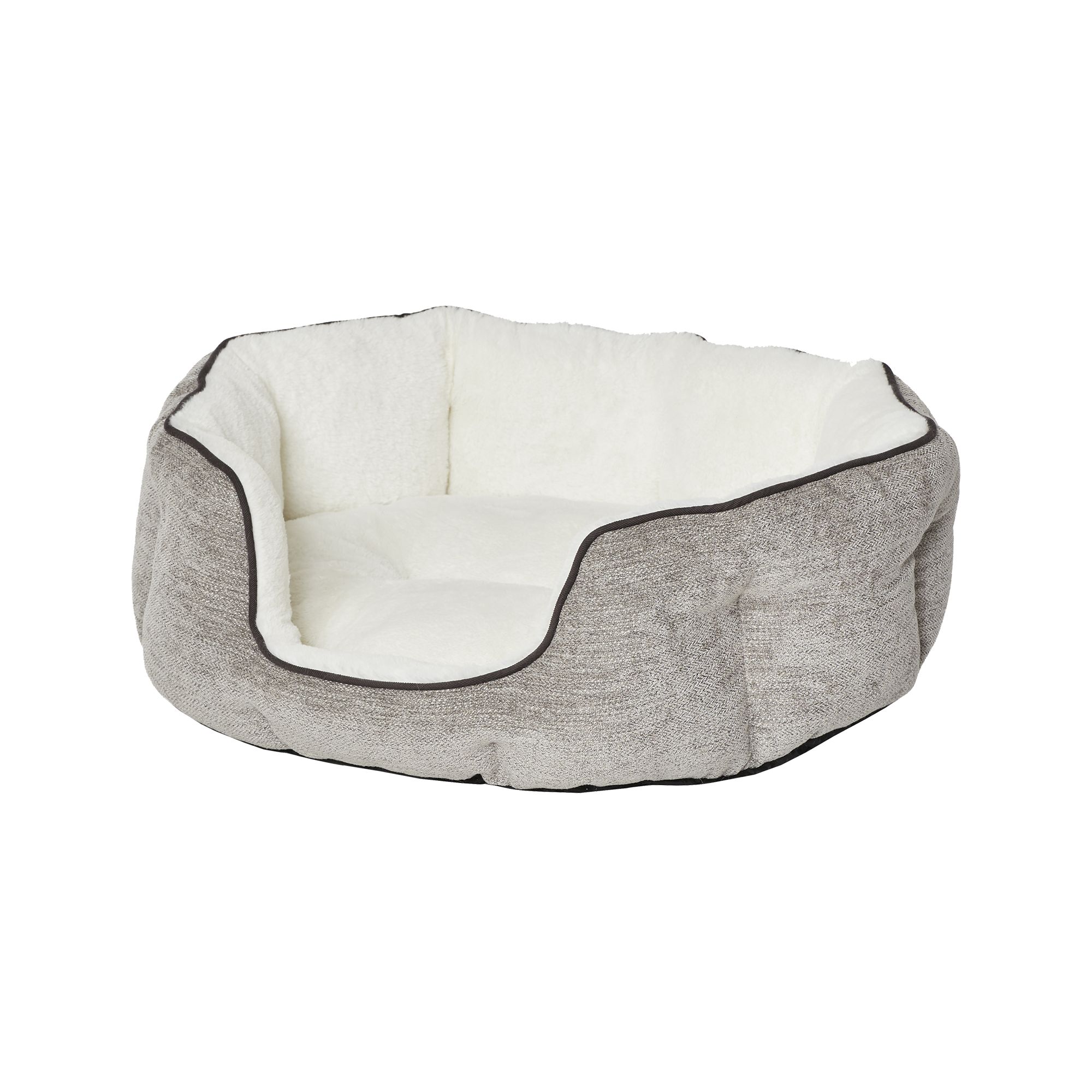 Midwest Homes for Pets 40279 tts Quiet Time Tulip Pet Bed Fur Taupe Small