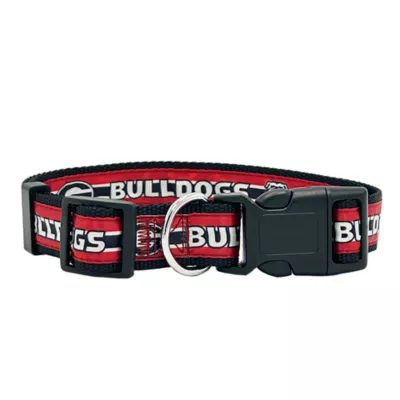 Product Pets First NCAA Georgia Satin Dog Collar