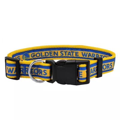 Pets First NBA Golden State Warriors Satin Dog Collar - Image 1