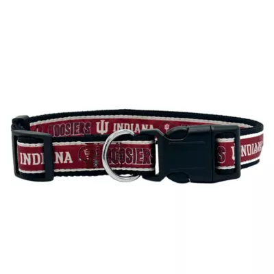 Product Pets First NCAA Indiana Satin Dog Collar