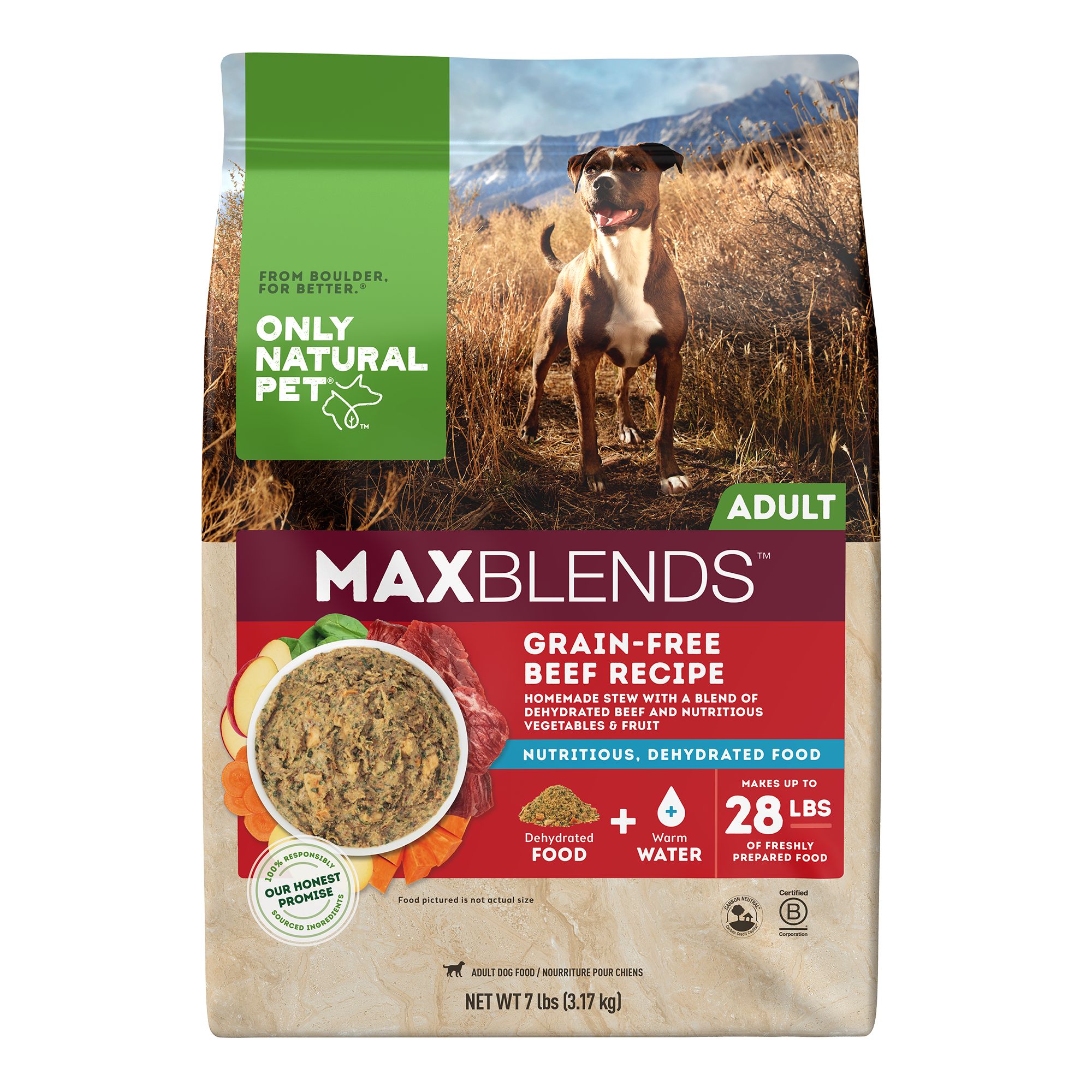 Only Natural Pet Max Blends Dehydrated Food Grain Free Beef Recipe