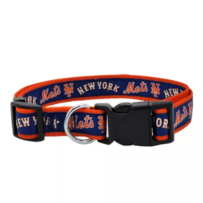 Pets First MLB New York Mets Satin Dog Collar - Image 1