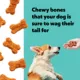 Product Wiggles & Wags Chicken & Cheese Chewy Bones Dog Treats 6 OZ