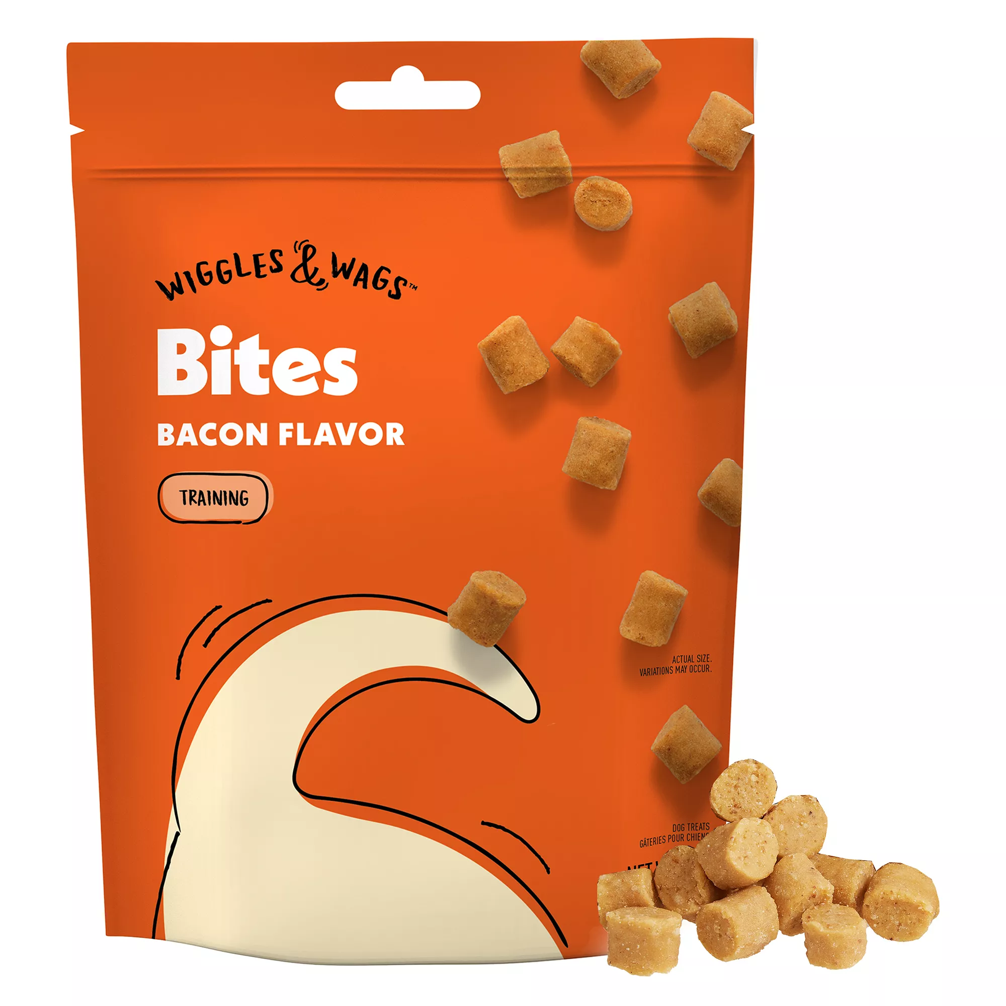 Wiggles & Wags Training Bites Bacon Dog Treats