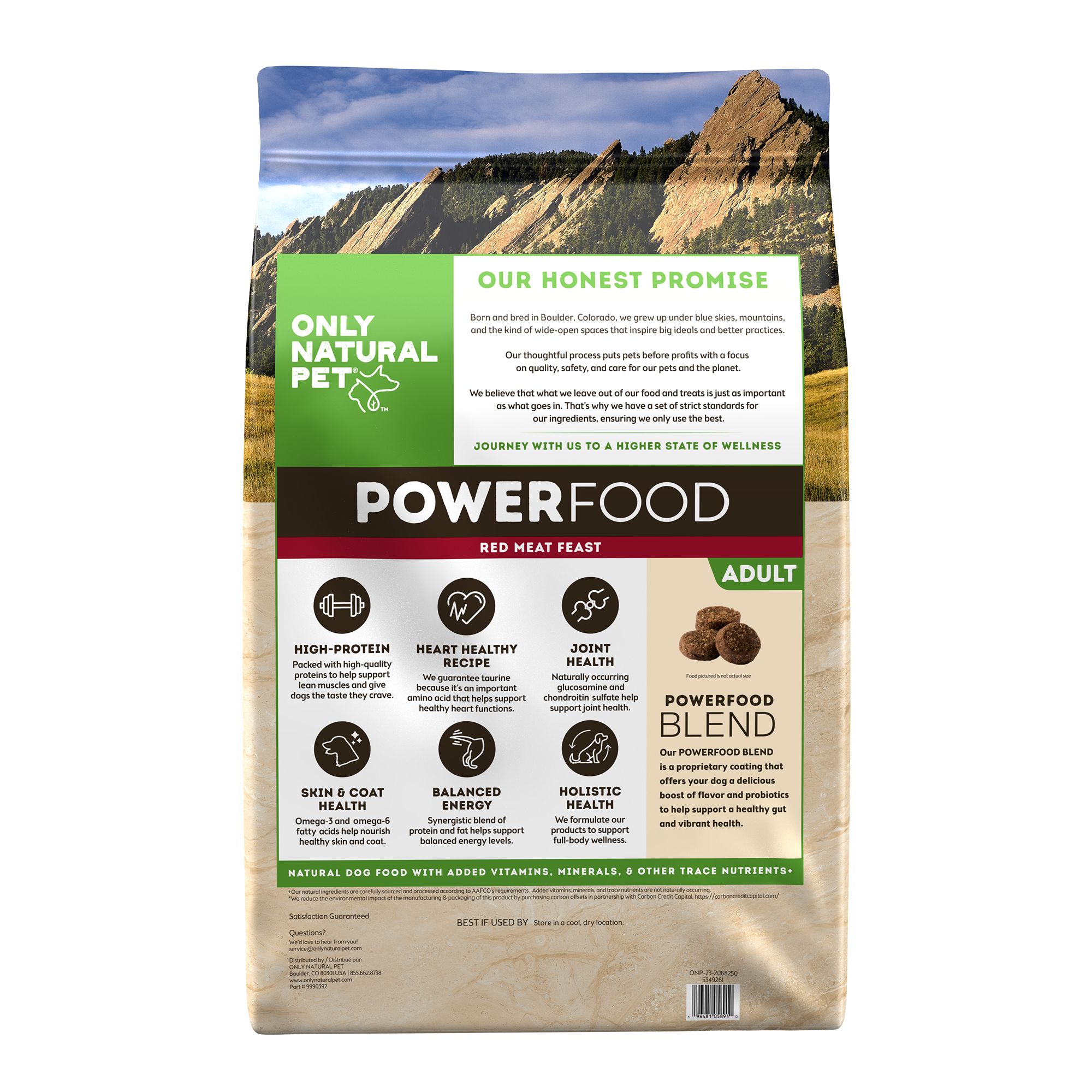 Red meat feast dog food top