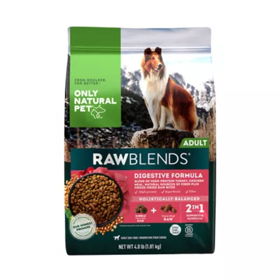 Product Only Natural Pet RawBlends Adult Dog Food - Kibble With Raw Bites, Digestive Formula