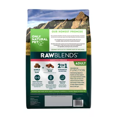 Product Only Natural Pet RawBlends Adult Dog Food - Kibble With Raw Bites, Digestive Formula