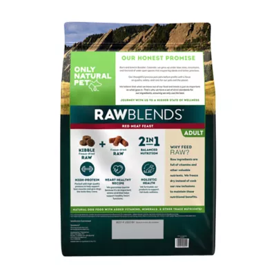 Product Only Natural Pet RawBlends Adult Dog Food - Grain Free, With Raw Bites, Red Meat Feast