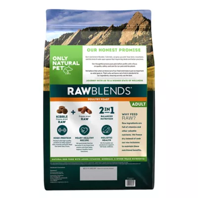 Product Only Natural Pets RawBlends Adult Dog Food - Grain Free, With Freeze Dried Bites, Poultry Feast