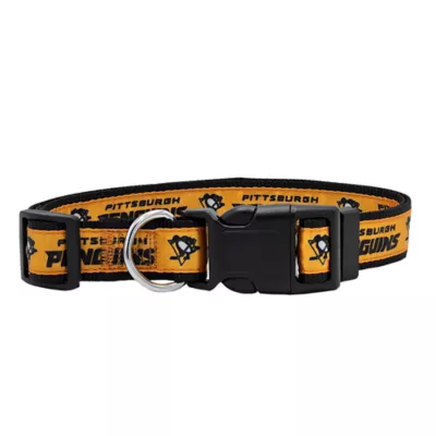 Pets First NHL Pittsburgh Penguins Satin Dog Collar - Image 1