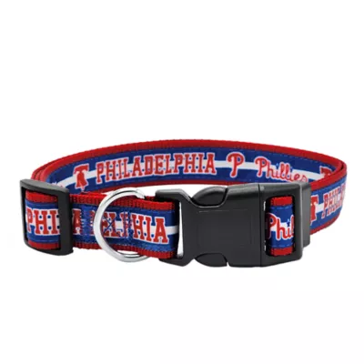 Pets First MLB Philadelphia Phillies Satin Dog Collar - Image 1