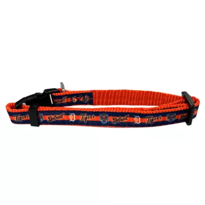 Product Pets First MLB Detroit Tigers Satin Dog Collar