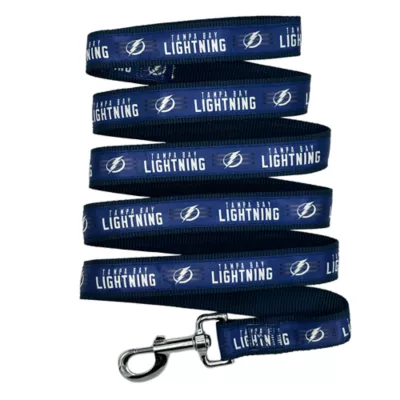 Pets First NHL Tampa Bay Lightning Satin Dog Leash - Image 1