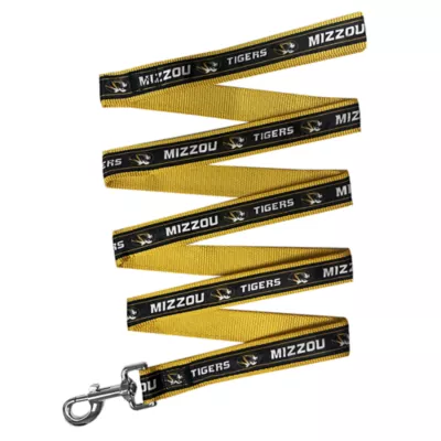 Pets First NCAA Missouri Satin Dog Leash - Image 1