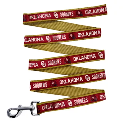 Pets First NCAA Oklahoma Satin Dog Leash - Image 1
