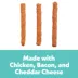 Wiggles & Wags Bacon & Cheese Meaty Sticks Dog Treats 6 OZ image thumbnail 4