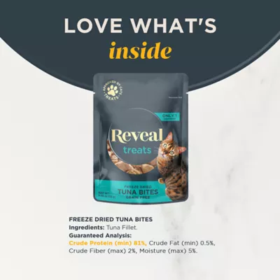 Product Reveal Freeze Dried Bites Cat Treats - Grain Free, .88 Oz