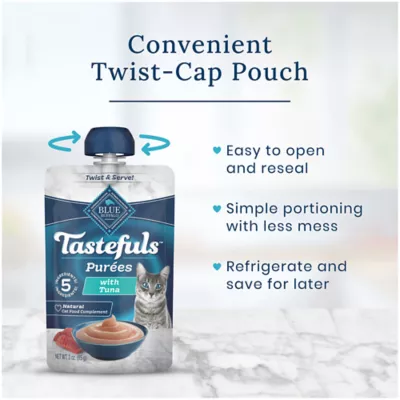 Product Blue Buffalo Tastefuls Purees Adult Cat Food Topper - 3 OZ