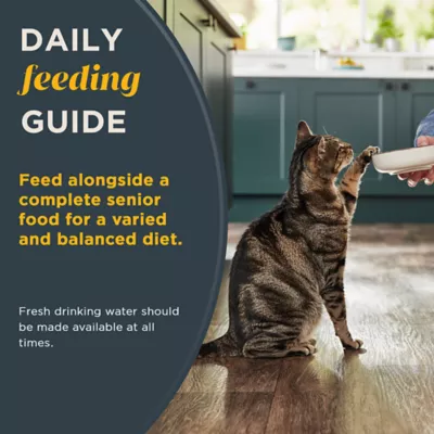 Product Reveal Fish Selection Senior Cat Wet Food - Grain Free, Mousse with Flakes, 8 Ct