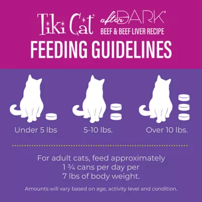 Product Tiki Cat After Dark Adult Wet Cat Food Variety Pack - High Protein, Soft Pate, 12 CT 36 Oz