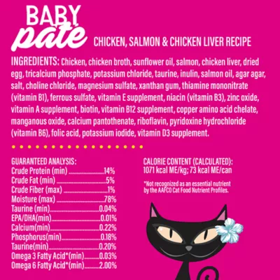 Product Tiki Cat Baby Kitten Wet Food - High Protein, Pate, 2.4 OZ