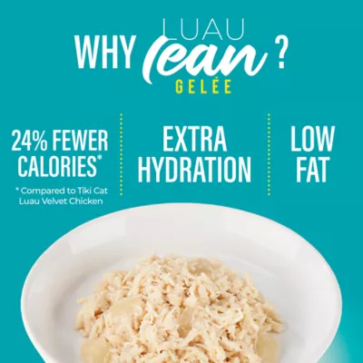 Product Tiki Cat Luau Lean Adult Wet Cat Food - Low Calorie, Low Fat, In Gelee, 2.8 Oz