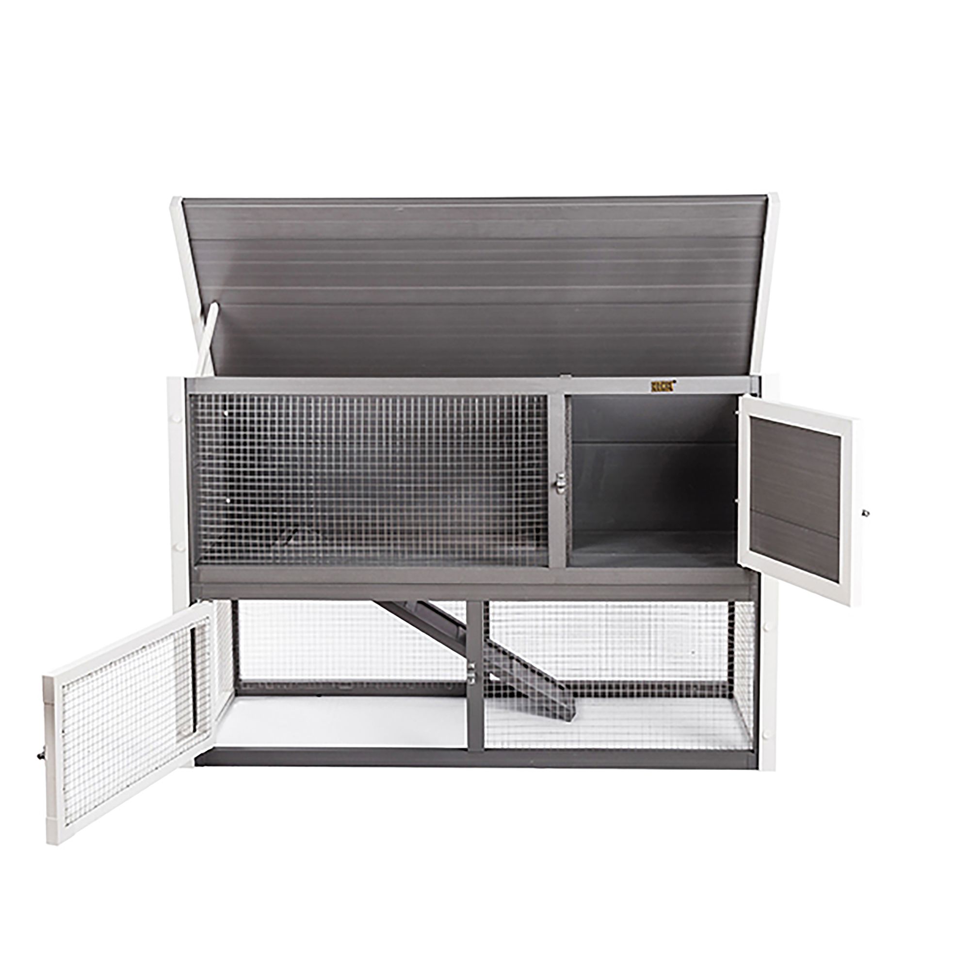 New Age Farm Columbia Rabbit Hutch Grey